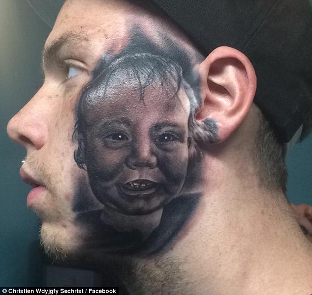 Tattoo on face