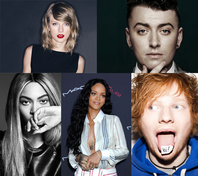 Top pop artists
