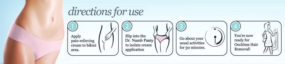 bikini wax - numbing cream