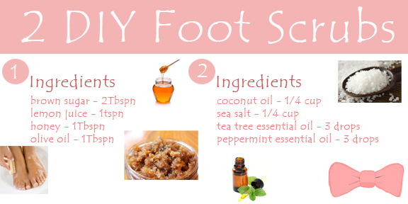 DIY Foot Scrub Ingredients