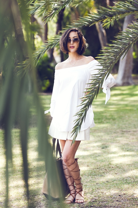 Off the shoulder - Chriselle Lim