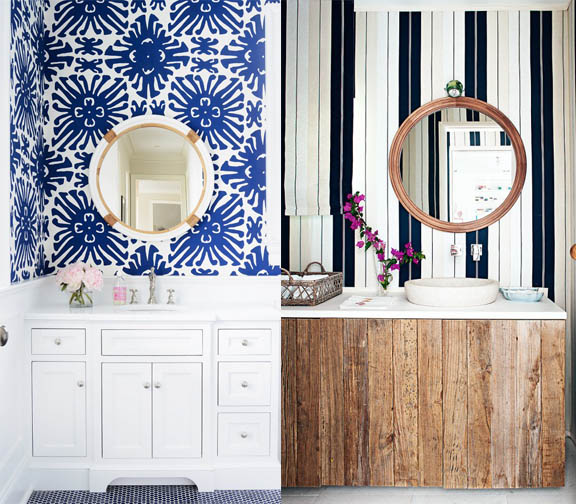 Rental Bathrooms - circular bathroom mirror 3