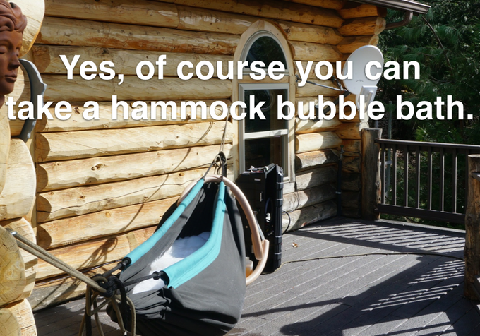 hammock hot tub