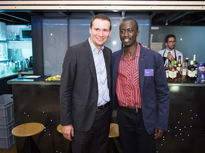 Arnold Sawe & Alexandre Ricard during the cocktail