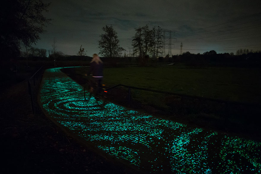 Glowing bike path 2
