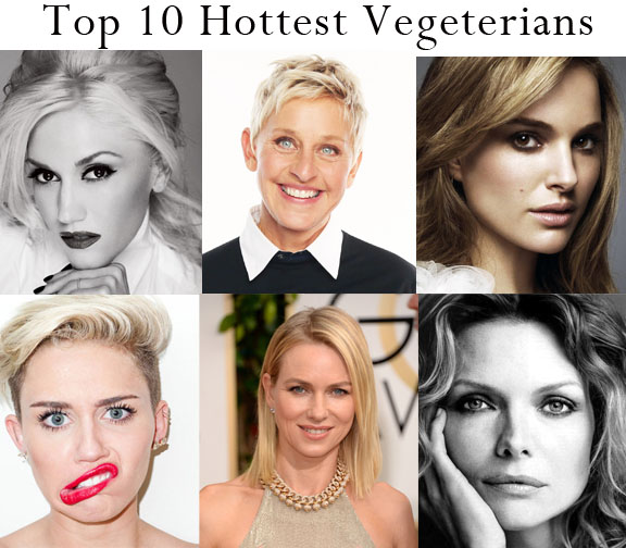 Top 10 hottest vegeterians