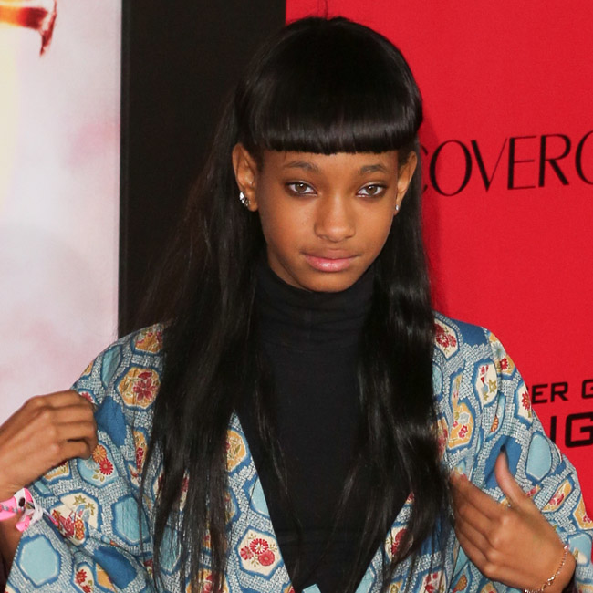 "The Hunger Games: Catching Fire" Los Angeles Premiere on November 18, 2013 at the Nokia Theatre L.A. Live in Los Angeles, California. Pictured: Willow Smith Ref: SPL652849 191113 Picture by: @Parisa / Splash News Splash News and Pictures Los Angeles:310-821-2666 New York:212-619-2666 London:870-934-2666 photodesk@splashnews.com
