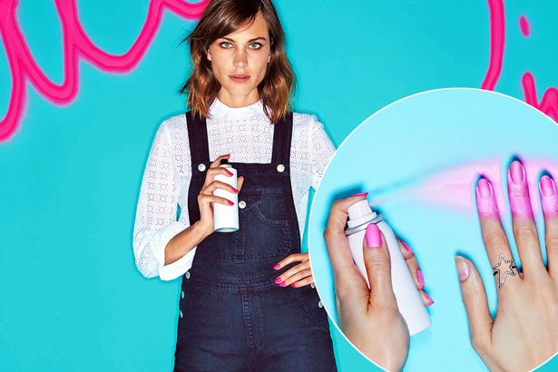 spray on nail polish