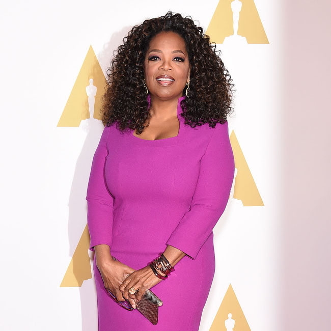 Celebrities arrive to the Oscar Nominees Luncheon at the Beverly Hilton Hotel in Los Angeles, CA. Pictured: Oprah Winfrey Ref: SPL941631 020215 Picture by: Digital Focus / Splash News Splash News and Pictures Los Angeles: 310-821-2666 New York: 212-619-2666 London: 870-934-2666 photodesk@splashnews.com