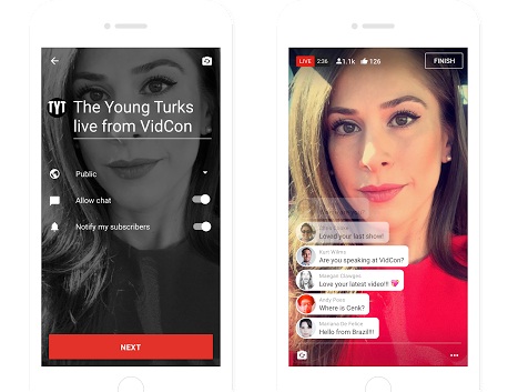 youtube live streaming