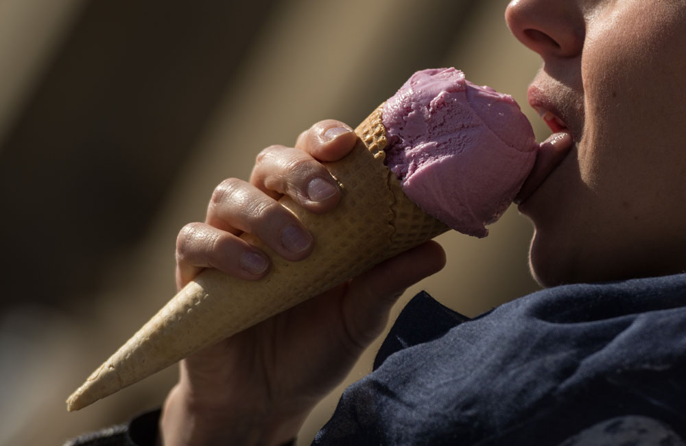 Impressions of Germany - Eating ice cream in fall