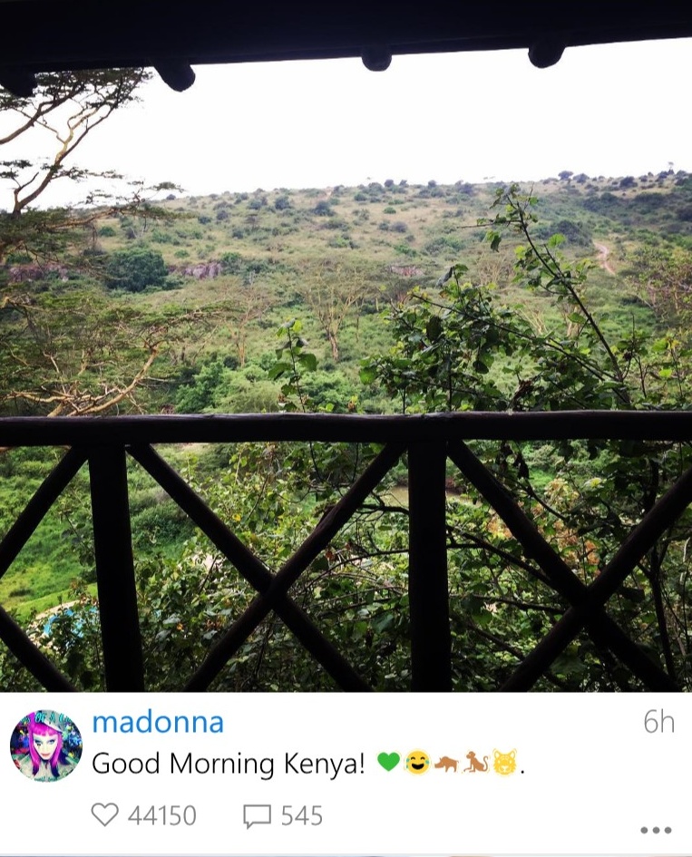 madonna in kenya