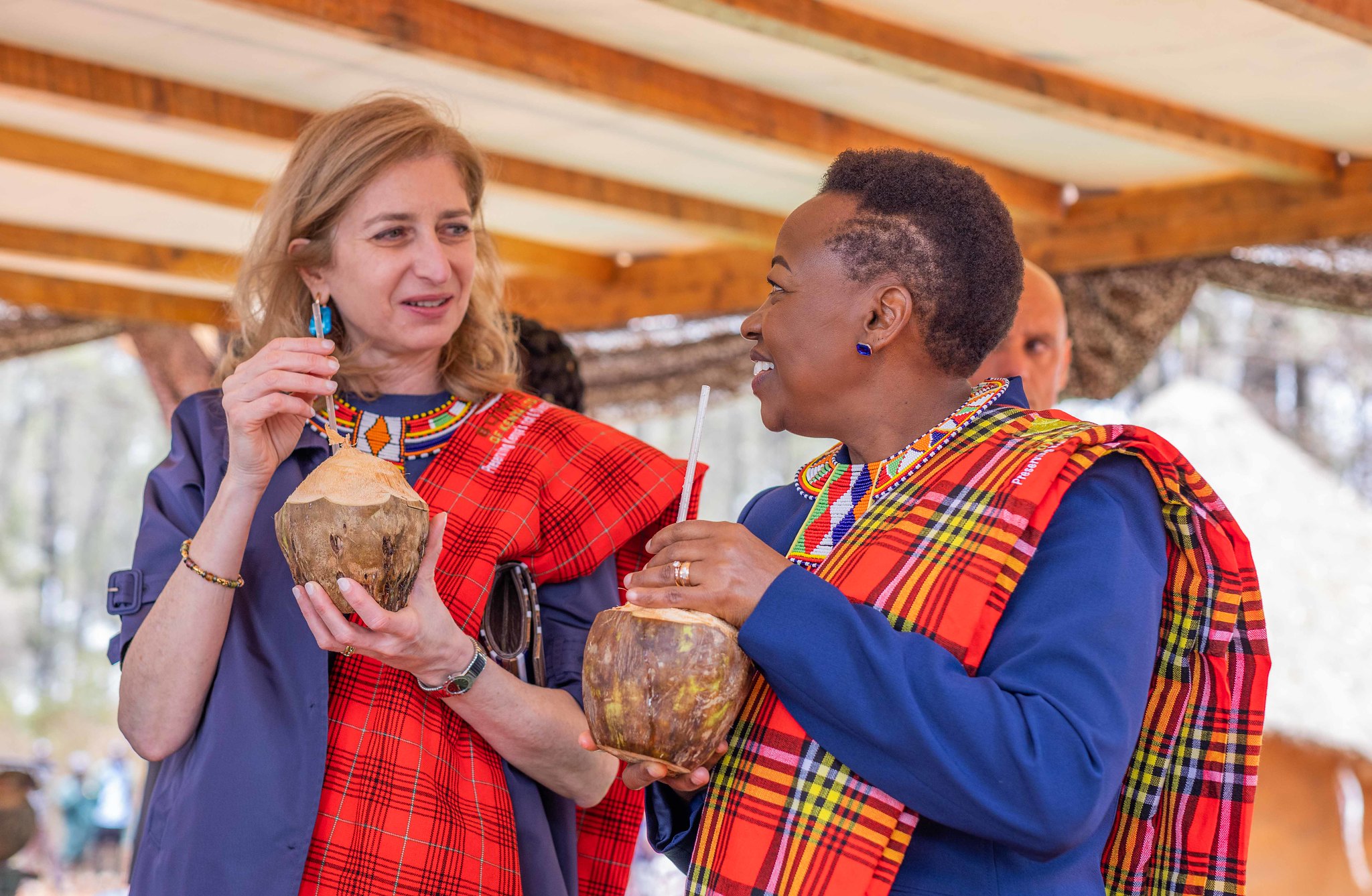 Madafu, Coastal Sengenya and Gonda dances as First Lady Rachel Ruto hosts Laura Mattarella, the First Lady of The Republic of Italy