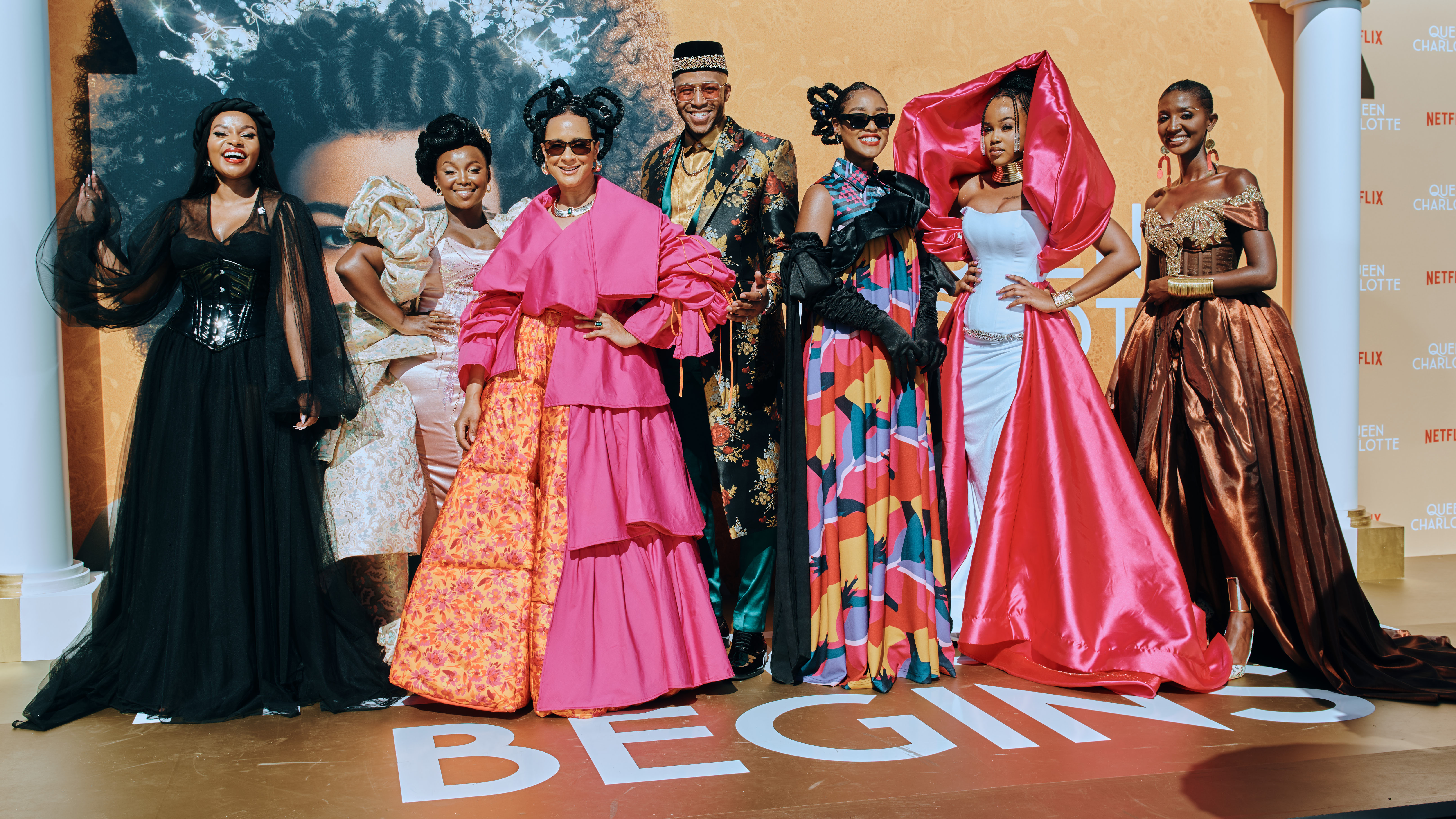 Azziad Nasenya, Mammito Eunice, Kate Actress glam up, shine at the premiere of Queen Charlotte in South Africa