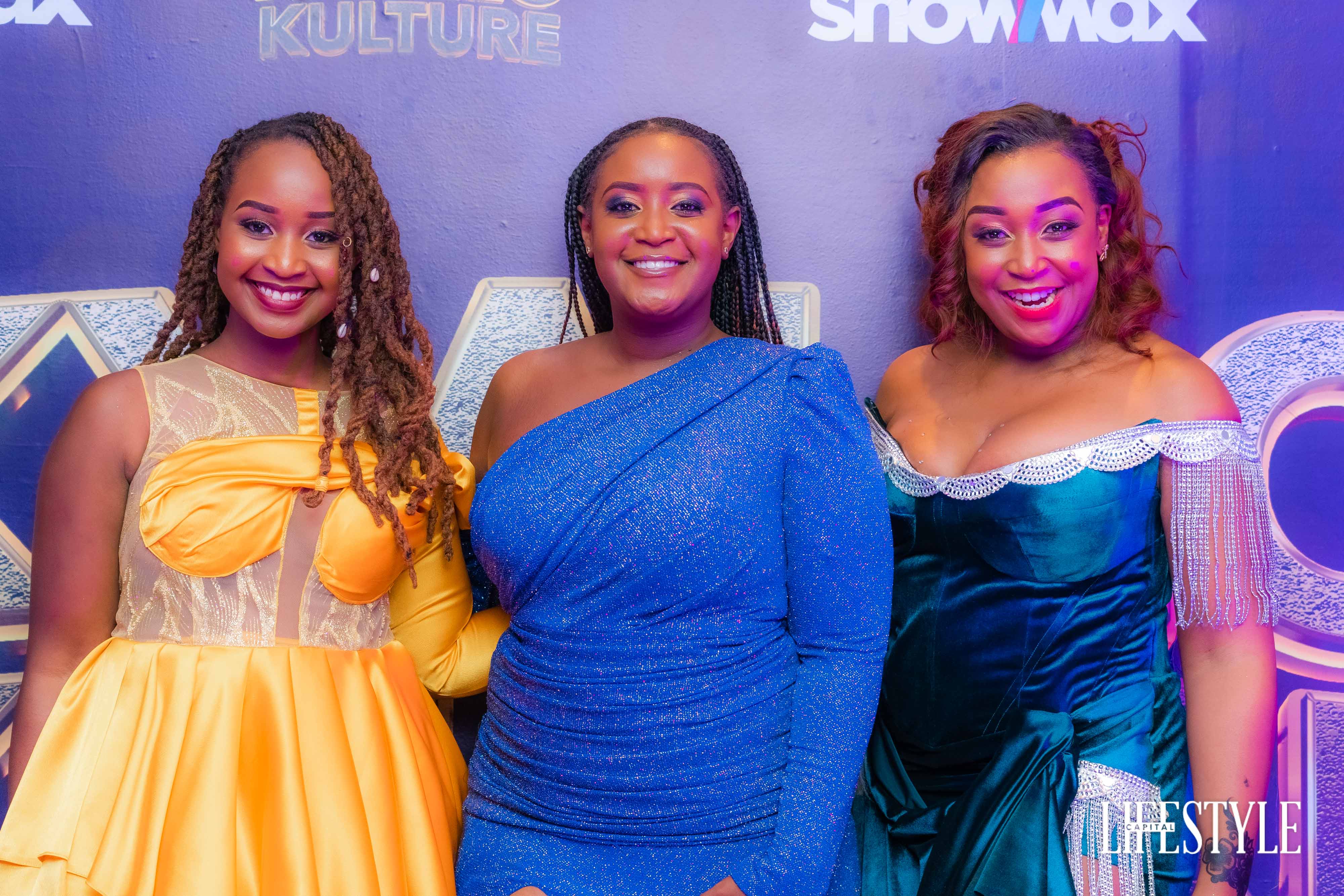 Betty Kyallo, Mercy Kyallo and Gloria Kyallo glam up at the premiere of Kyallo Kulture S2