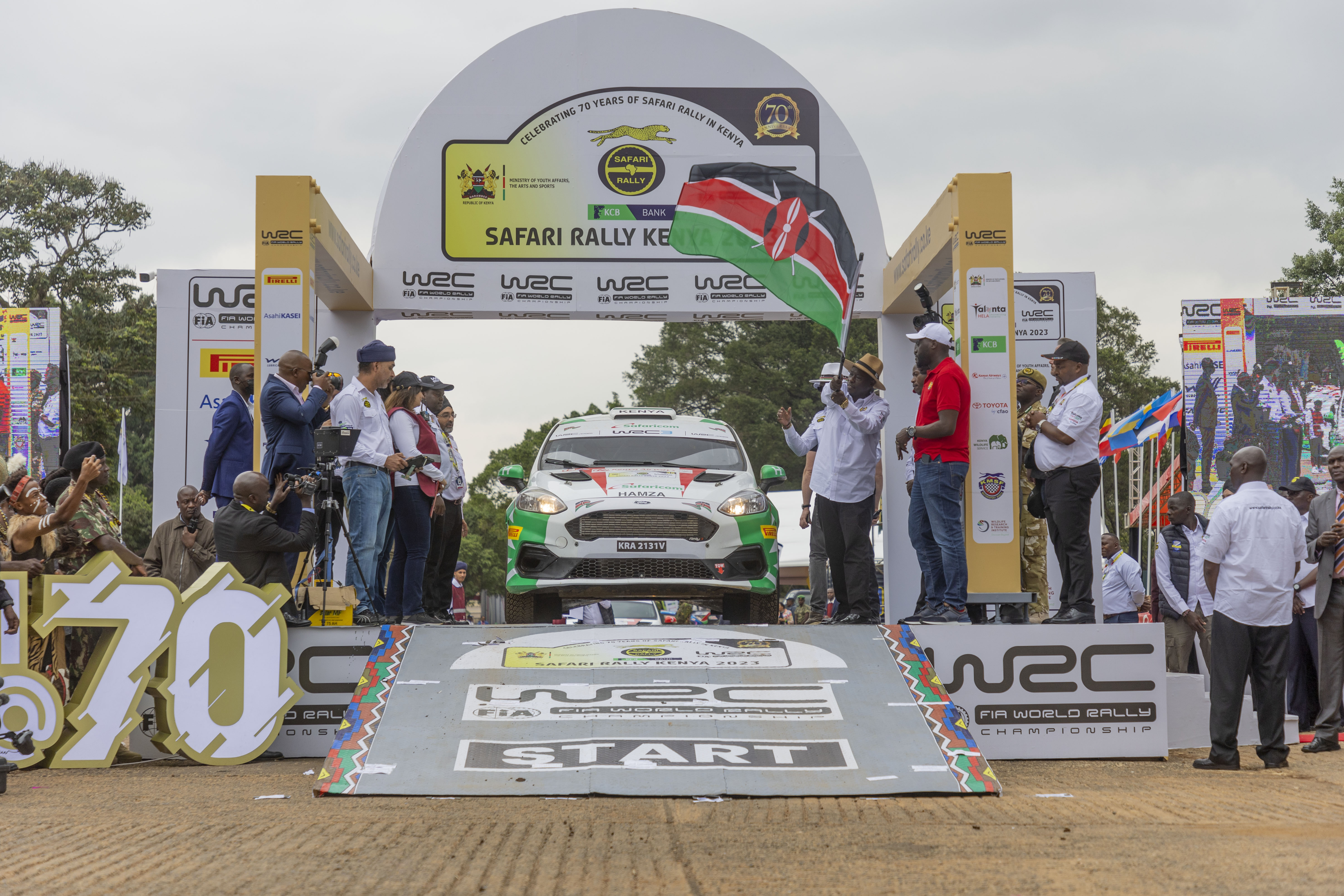 2023 World Rally Championships Safari Rally Flagged Off by Deputy President Rigathi Gachagua