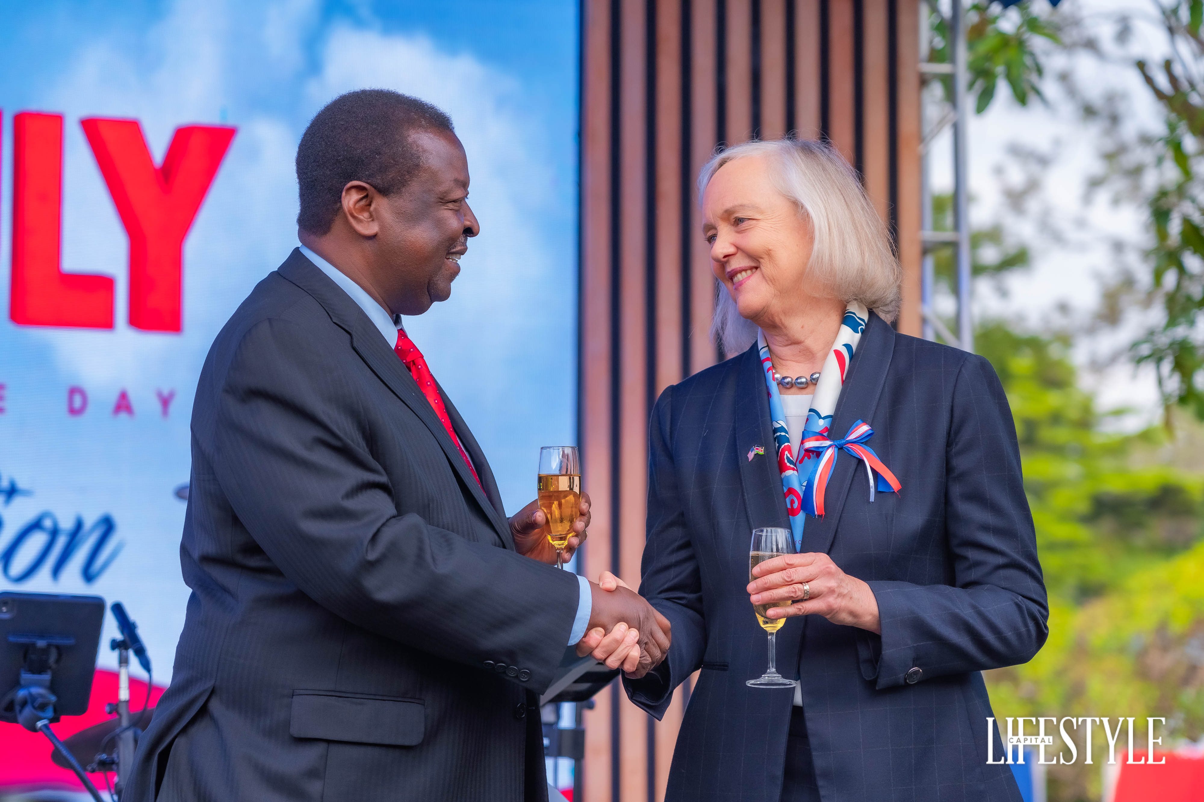 U.S. Ambassador to Kenya Meg Whitman hosts 4th of July Independence day celebrations in Nairobi