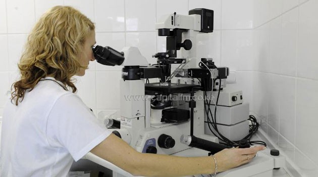 A doctor performs in-vitro fertilization. Britain could become the first country in the world to allow the creation of IVF babies with DNA from three parents/AFP