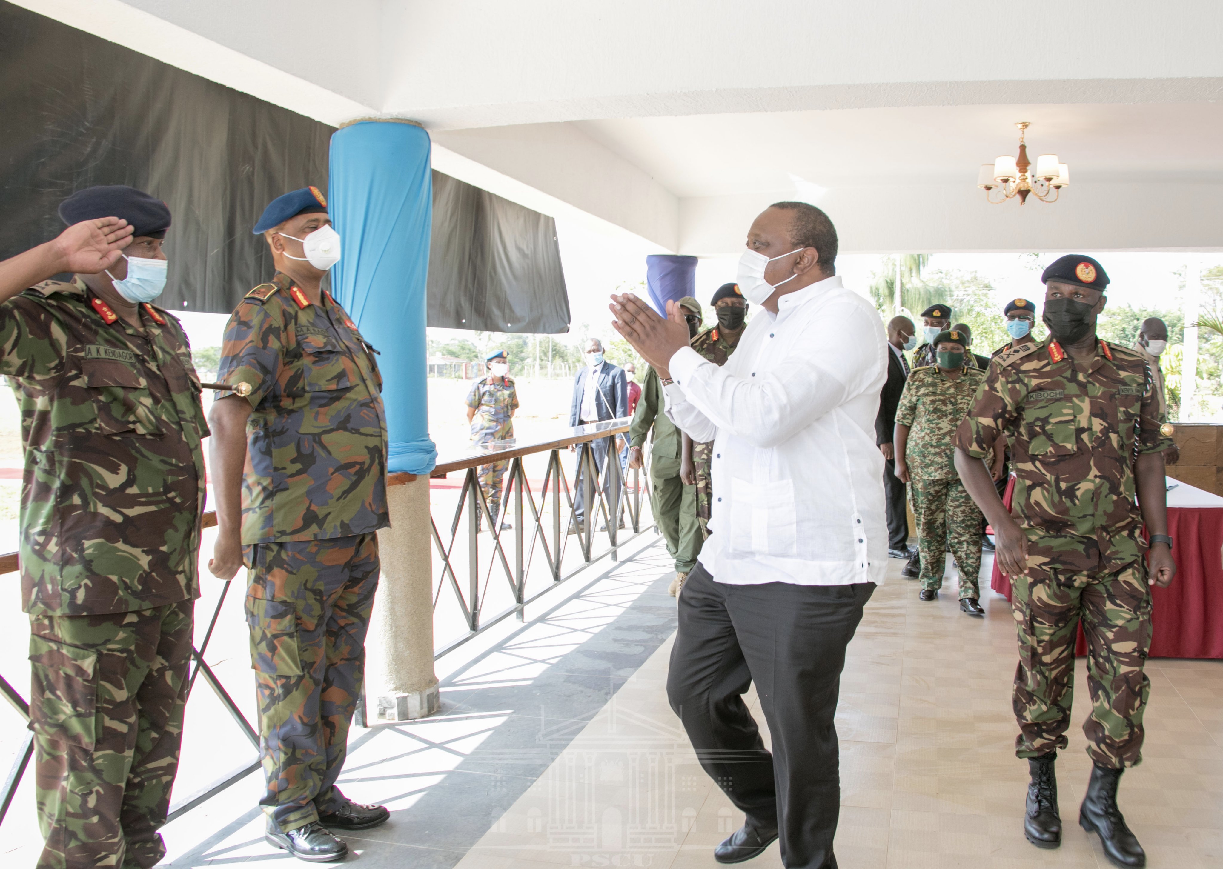 President Kenyatta commissions KDF operational vehicles and engineering equipment