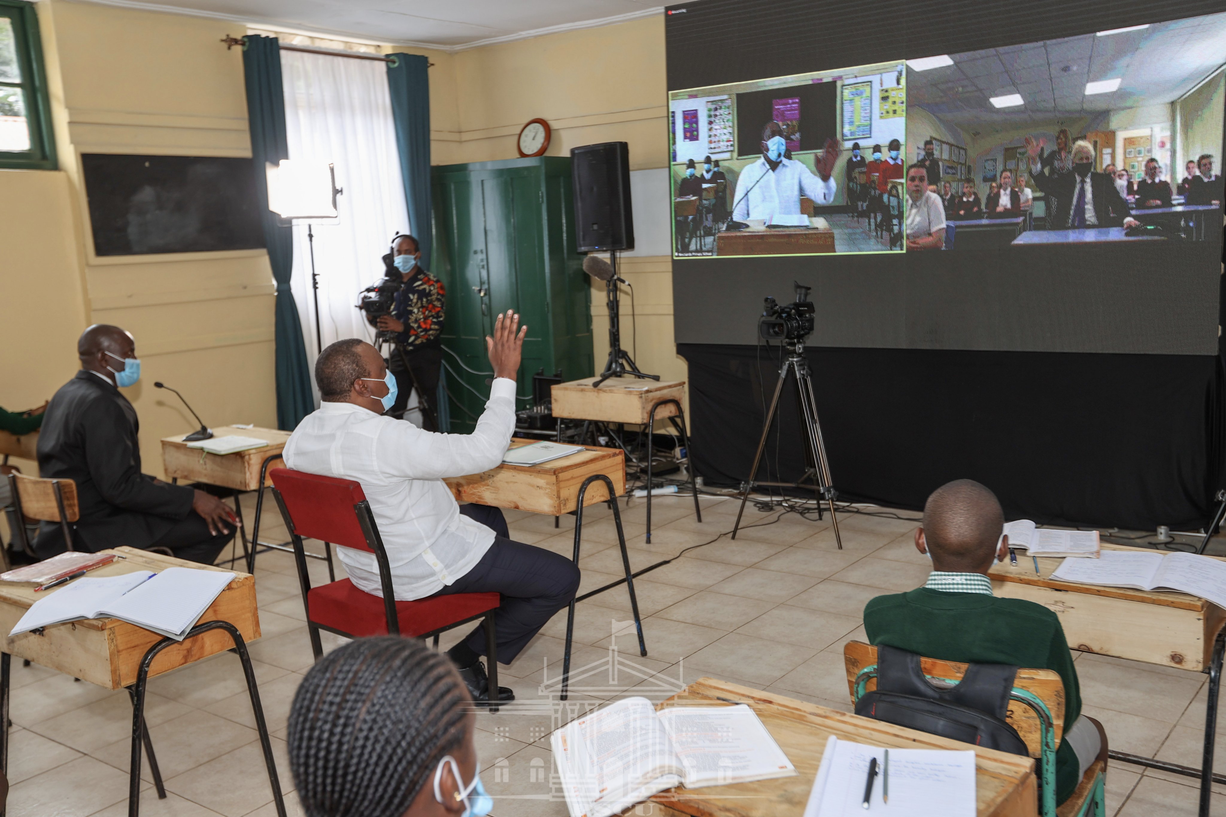 Light Moments as Boris, Kenyatta tour schools virtually