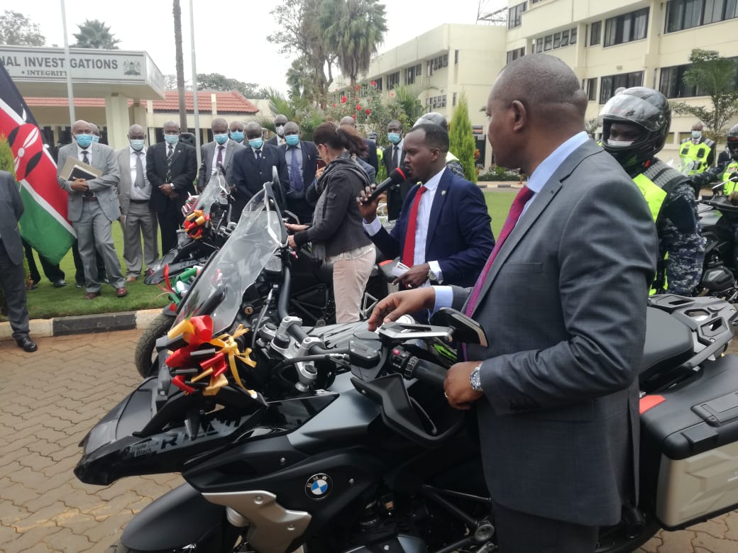 Germany donates 18 motorcycles to Kenya’s anti-terror unit ATPU