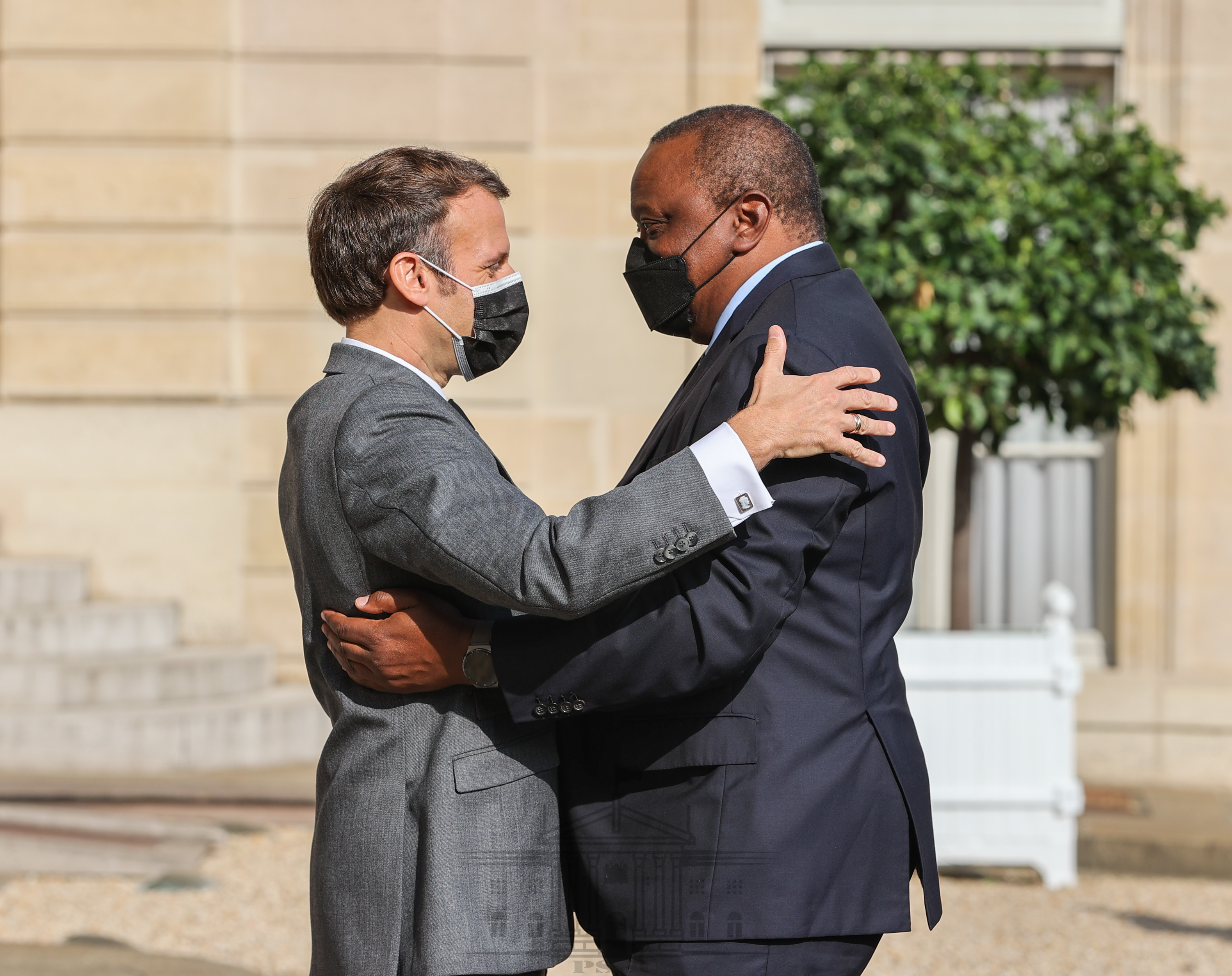 President Kenyatta holds talks with Macron in France