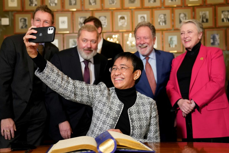 Nobel winner Ressa says social media firms fuelling ‘toxic sludge’