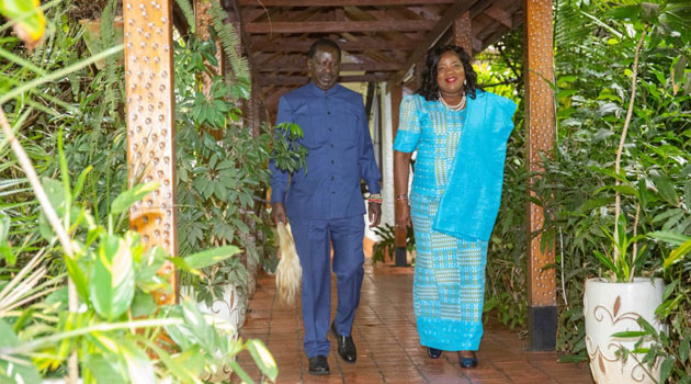 Odinga arrives at Kasarani for party convention, KANU’s Moi in attendance