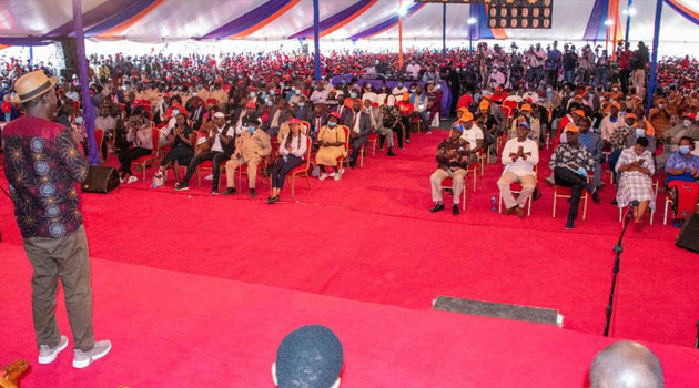 Raila pledges to eradicate discrimination during town hall session in Nyandarua