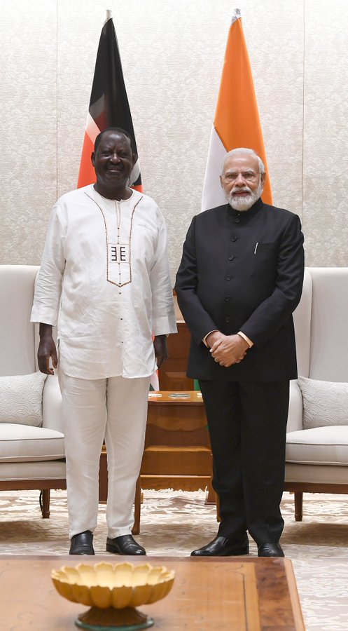 Raila meets Prime Minister Narendra Modi during India trip