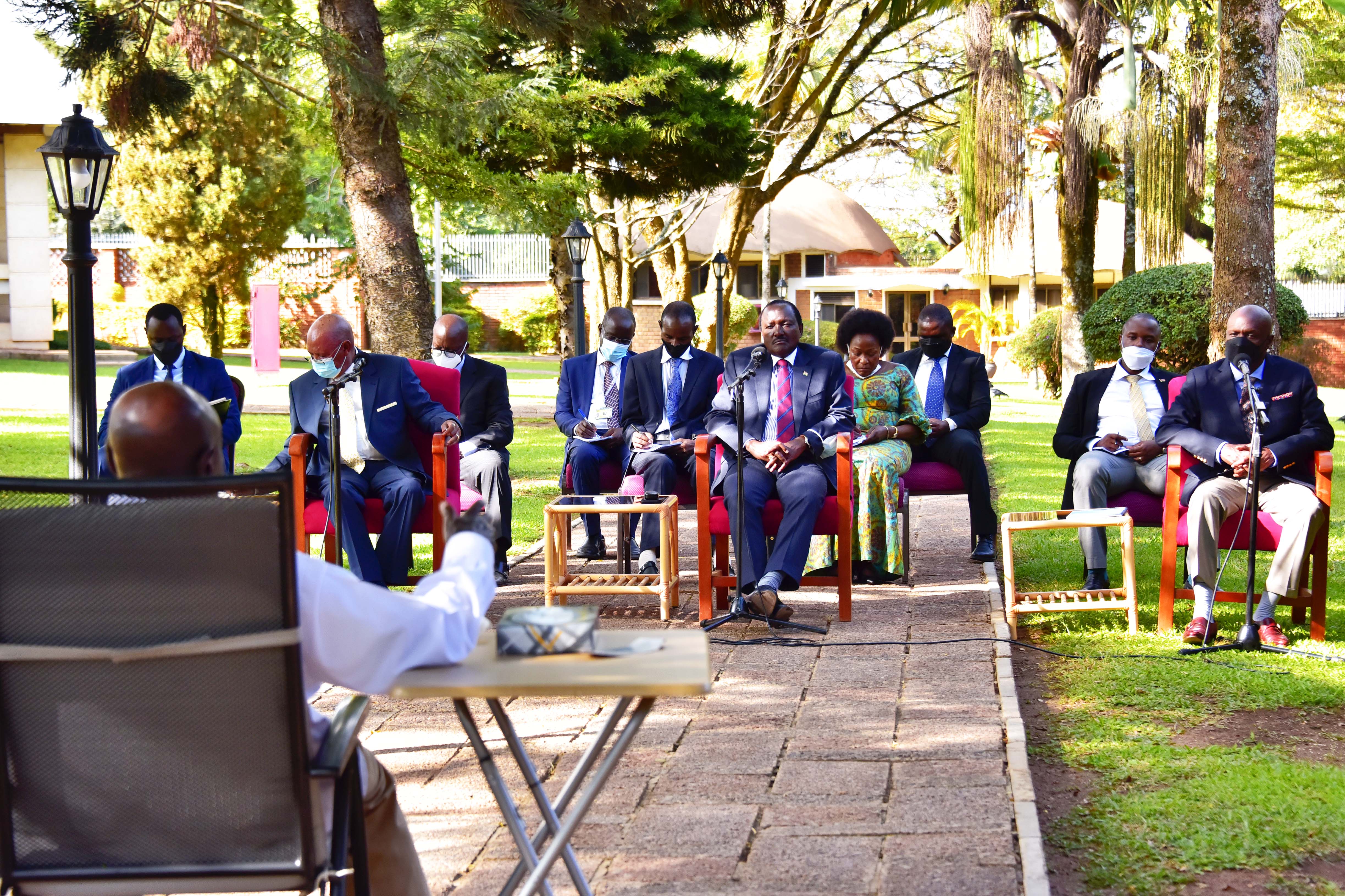 Kalonzo, Gideon Moi meet Museveni on S. Sudan Peace process