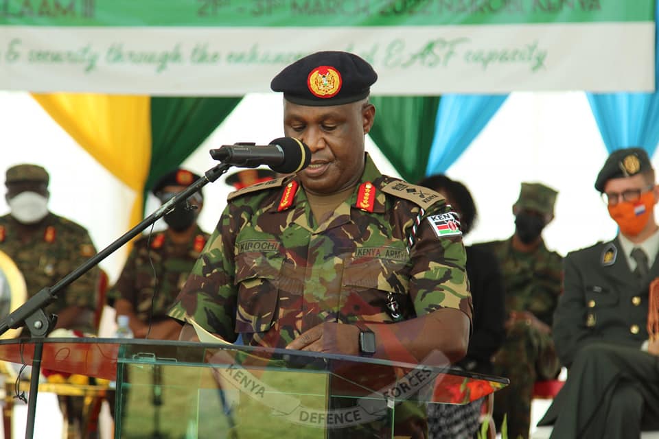 Kibochi opens the 2022 East Africa Standby Force (EASF) Command Post Exercise in Nairobi