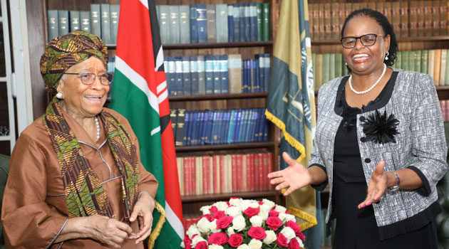 CJ Koome holds talks with President Sirleaf during historic visit
