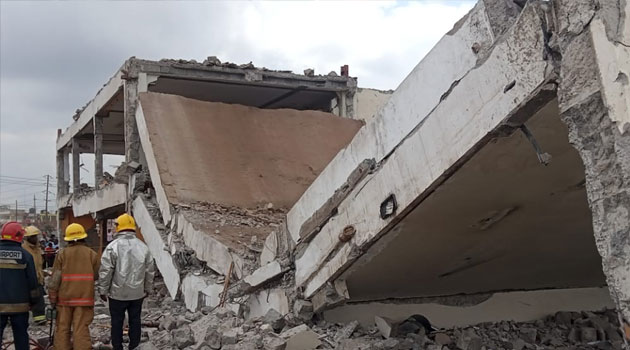 2 die as building collapses on vandals in Kiambu’s Ruiru area