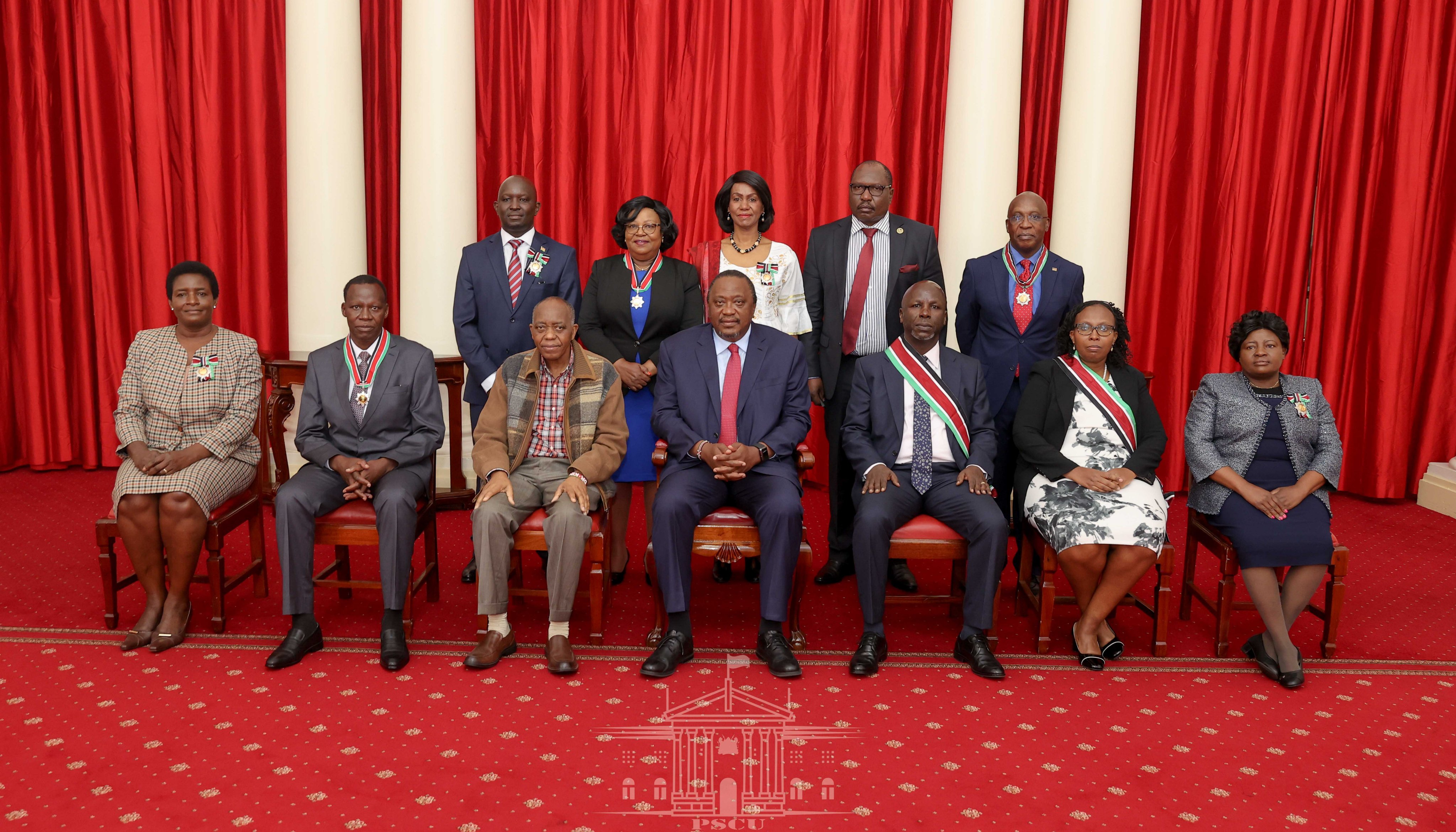 President Kenyatta Confers State Honours On PSC Board Members