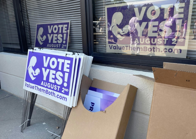 Kansas votes to maintain abortion rights in US test case
