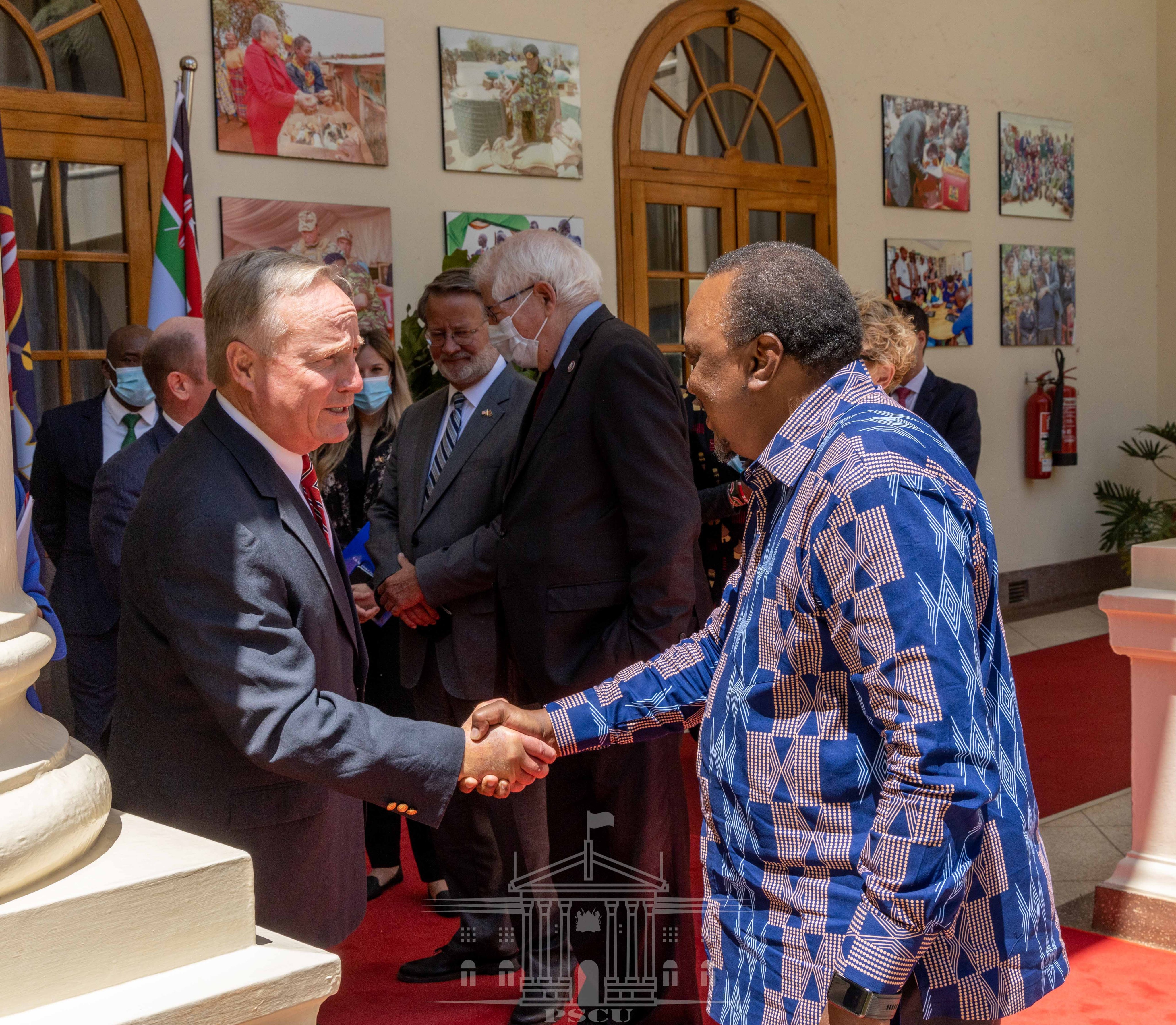 President Kenyatta Meets US Senator Coons