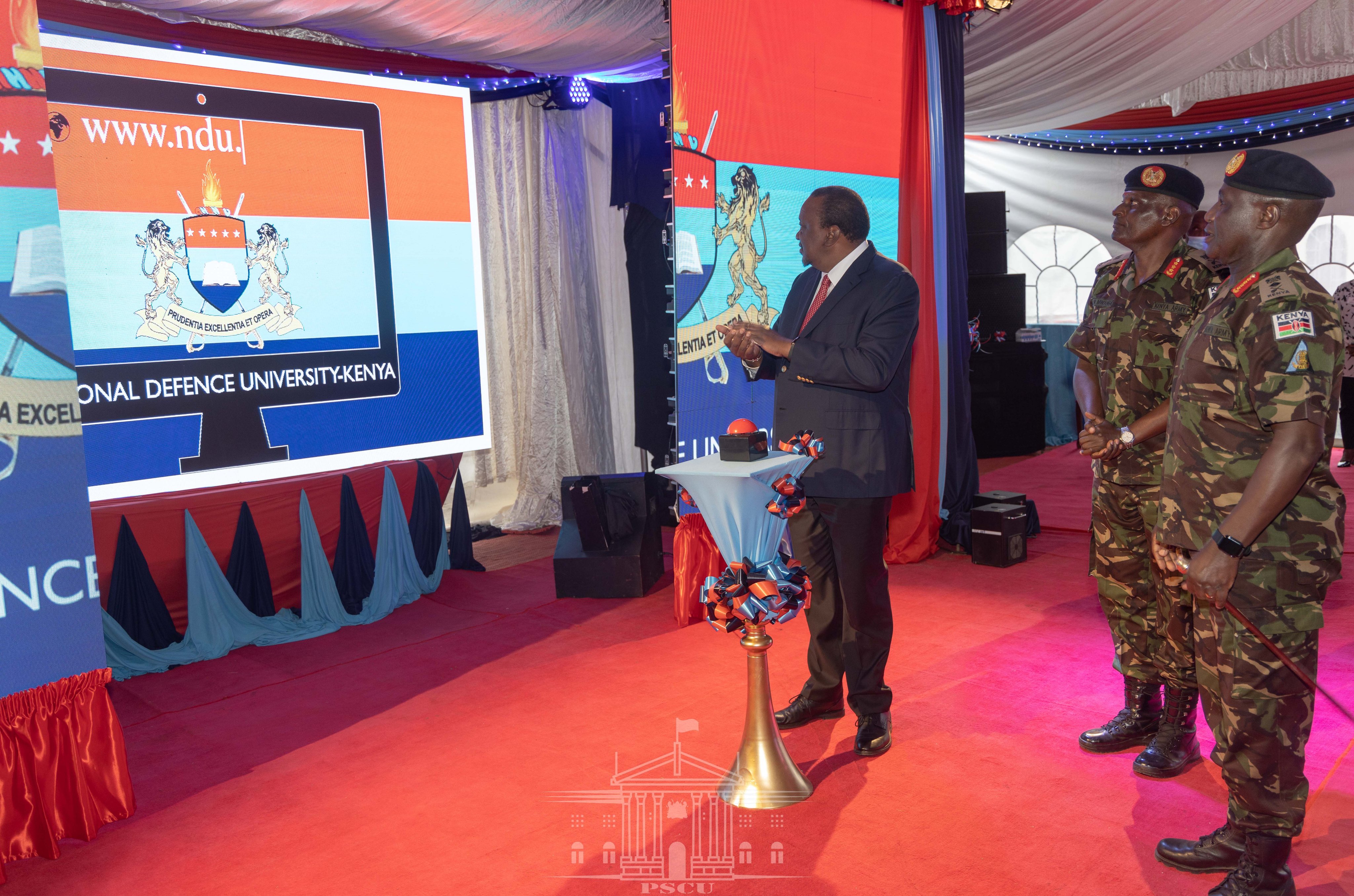 President Kenyatta Inaugurates National Defence University-Kenya