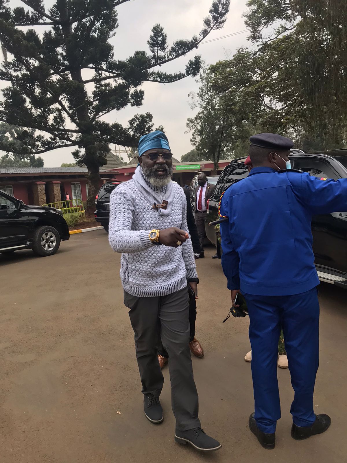 PHOTO: Wajackoyah arrives at Bomas for final announcement