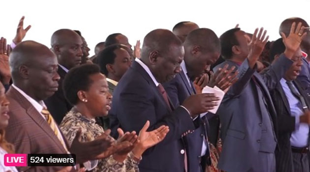 President Ruto hosts prayer and thanksgiving service at State House