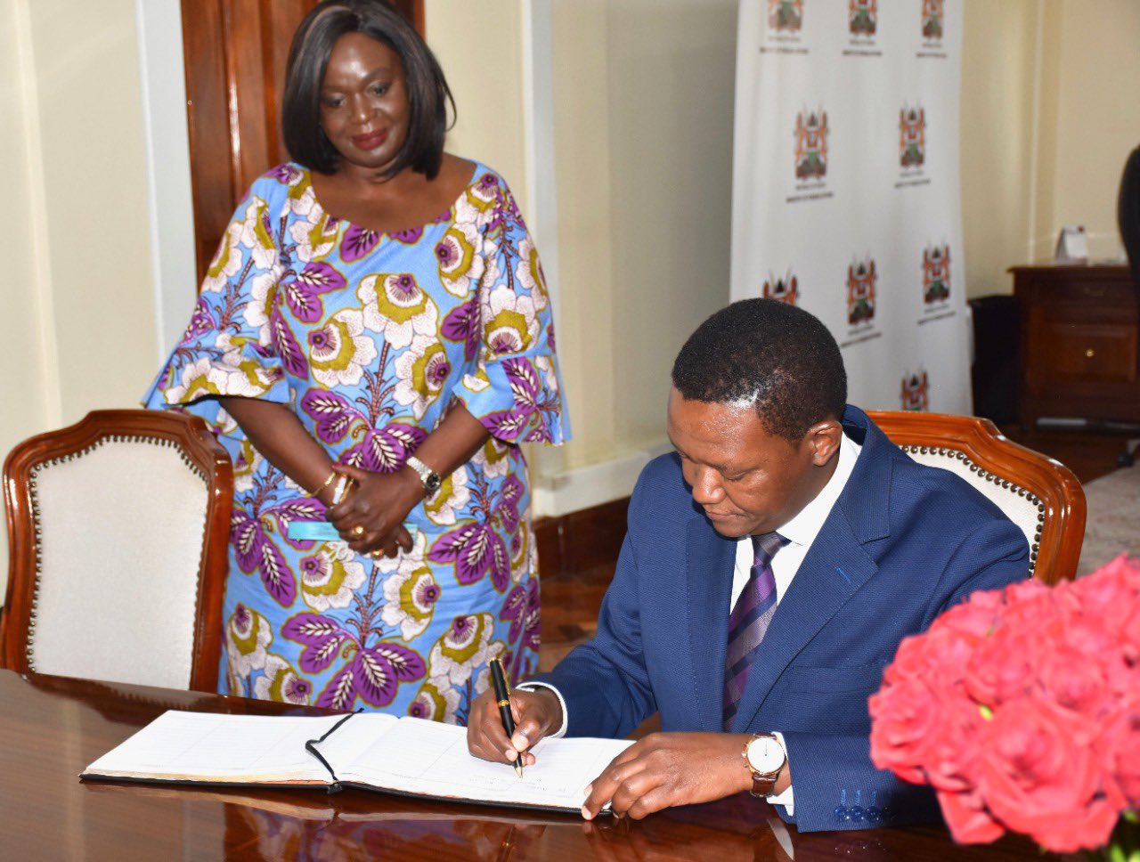 Omamo Hands Over Office to the New CS Mutua