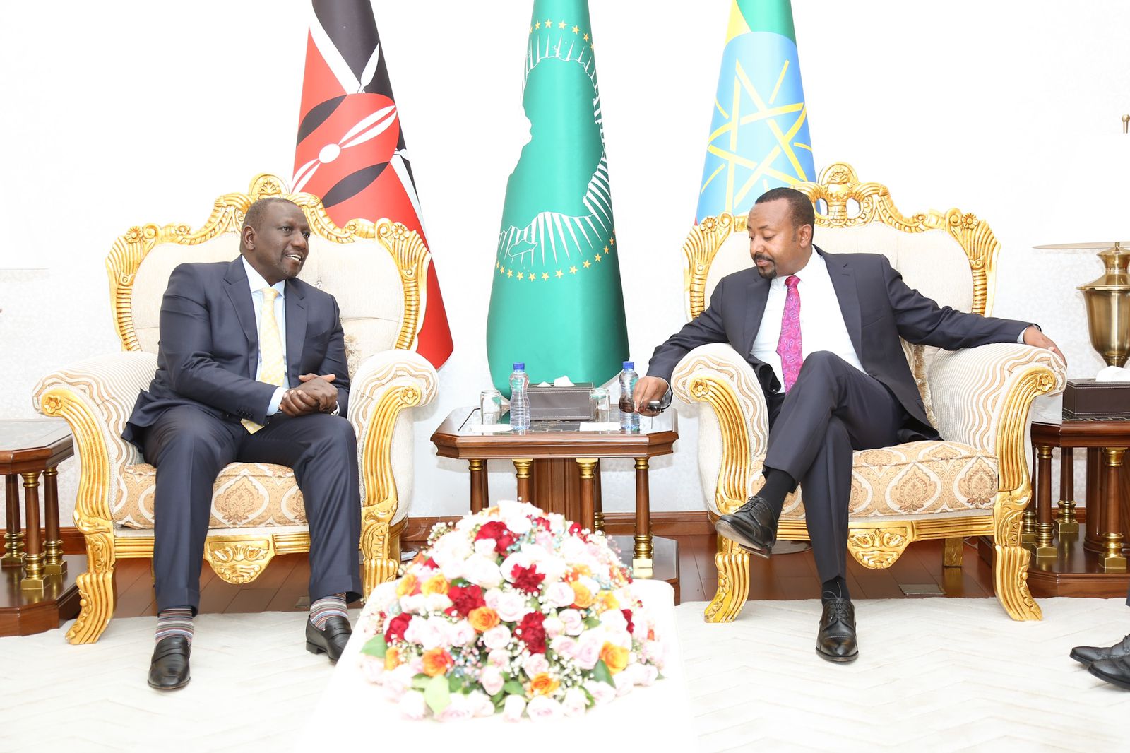 Ruto in Ethiopia for Safaricom launch and talks with Abiy