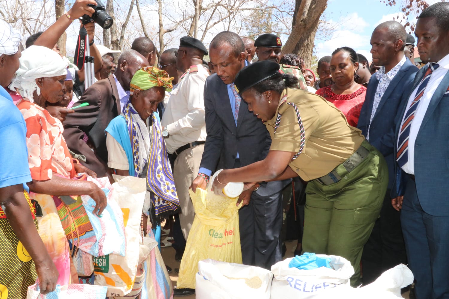Govt distributes relief food in Makueni County