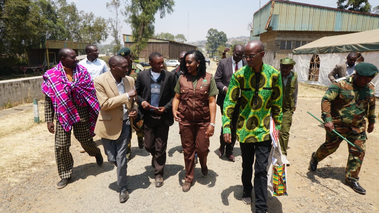 CS Tuya on fact finding mission following Aberdare Forest inferno