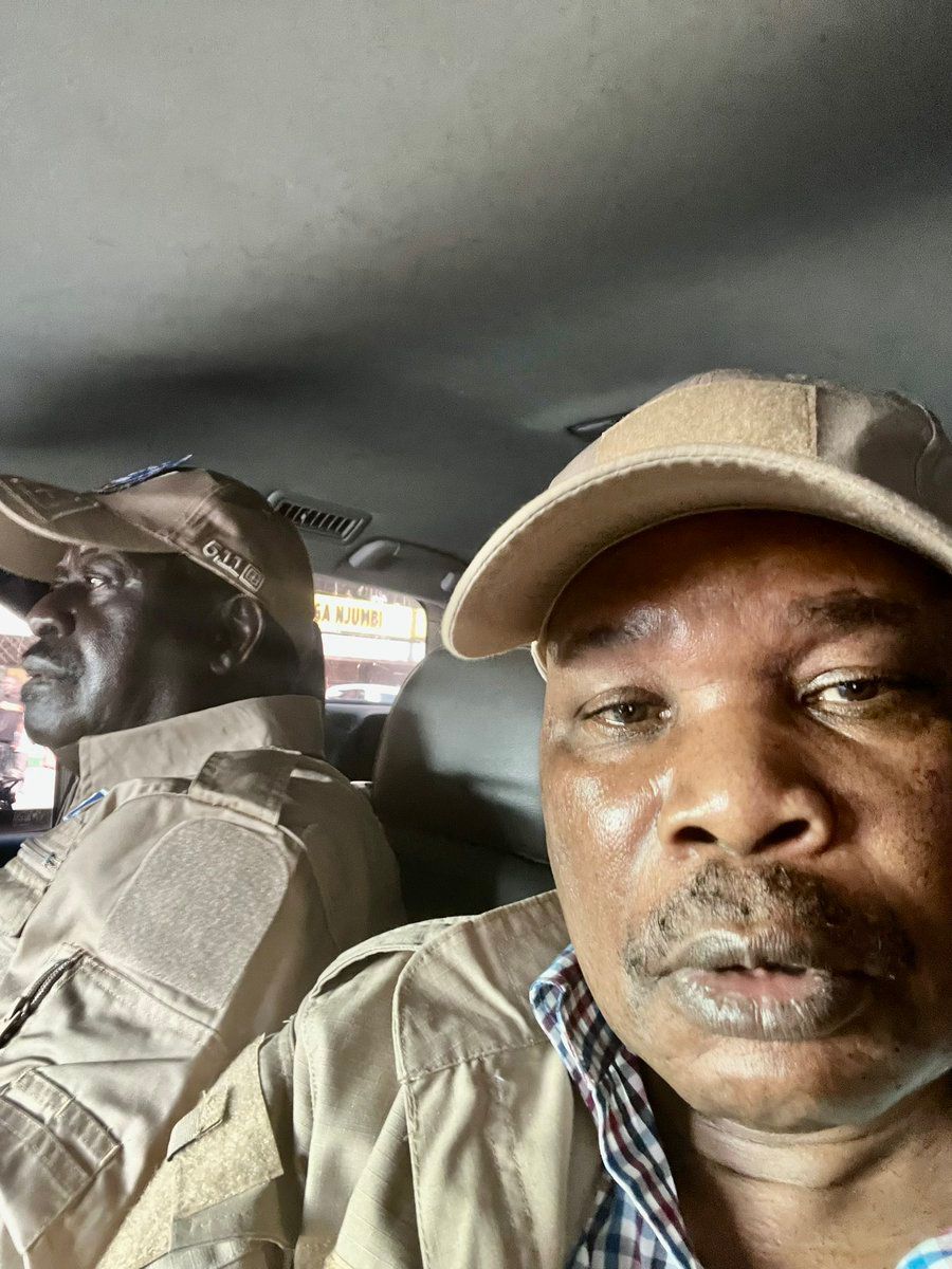 PHOTOS: Inside Raila’s armoured Landcruiser on protest day