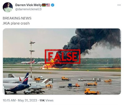 Emergency drill at Nairobi airport generates false claims about plane crash