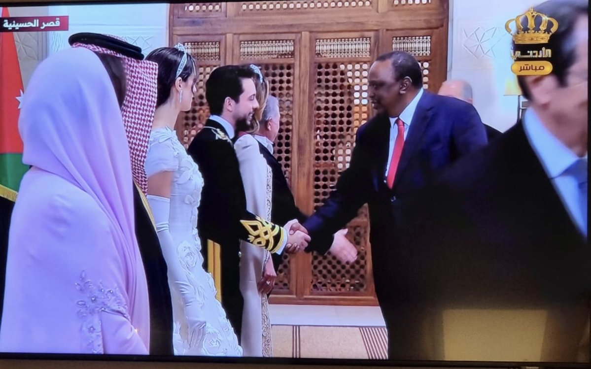 Ex-President Uhuru attends Jordan crown prince’s royal wedding