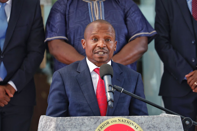 Kindiki ranked best performing CS in TIFA survey at 34pc