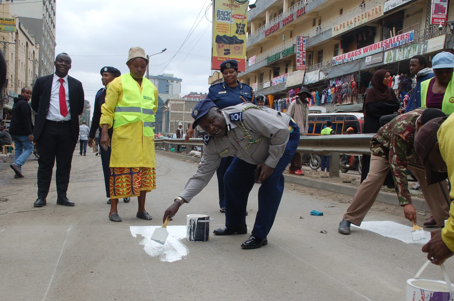 City Hall holds road marking exercise in Eastleigh