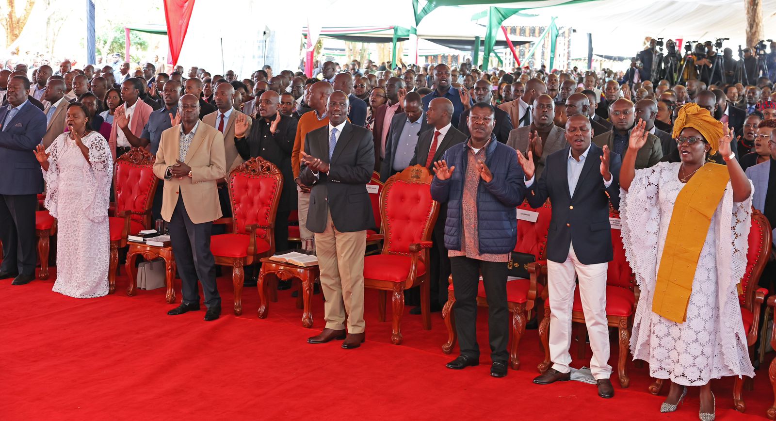 President Ruto attends interdenominational Service at Sagana State Lodge